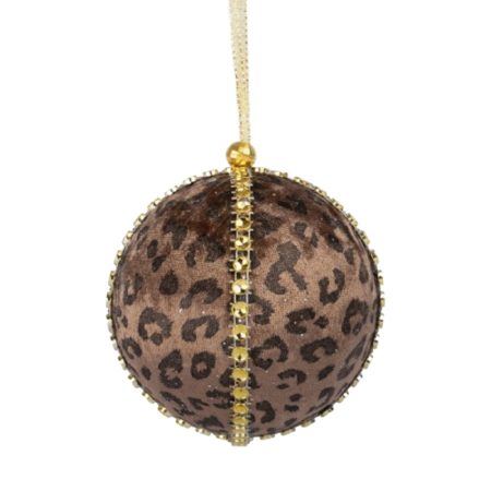 Textil Leopardboll 8 cm.